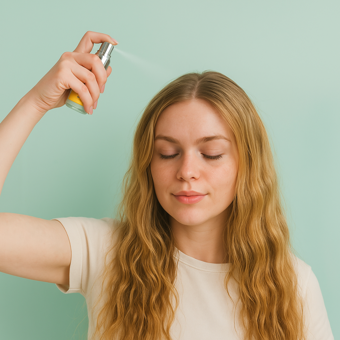 Refreshing Dry Shampoo for Blonde Hair with SPF 17 - Talc-Free Non-Aerosol Pump