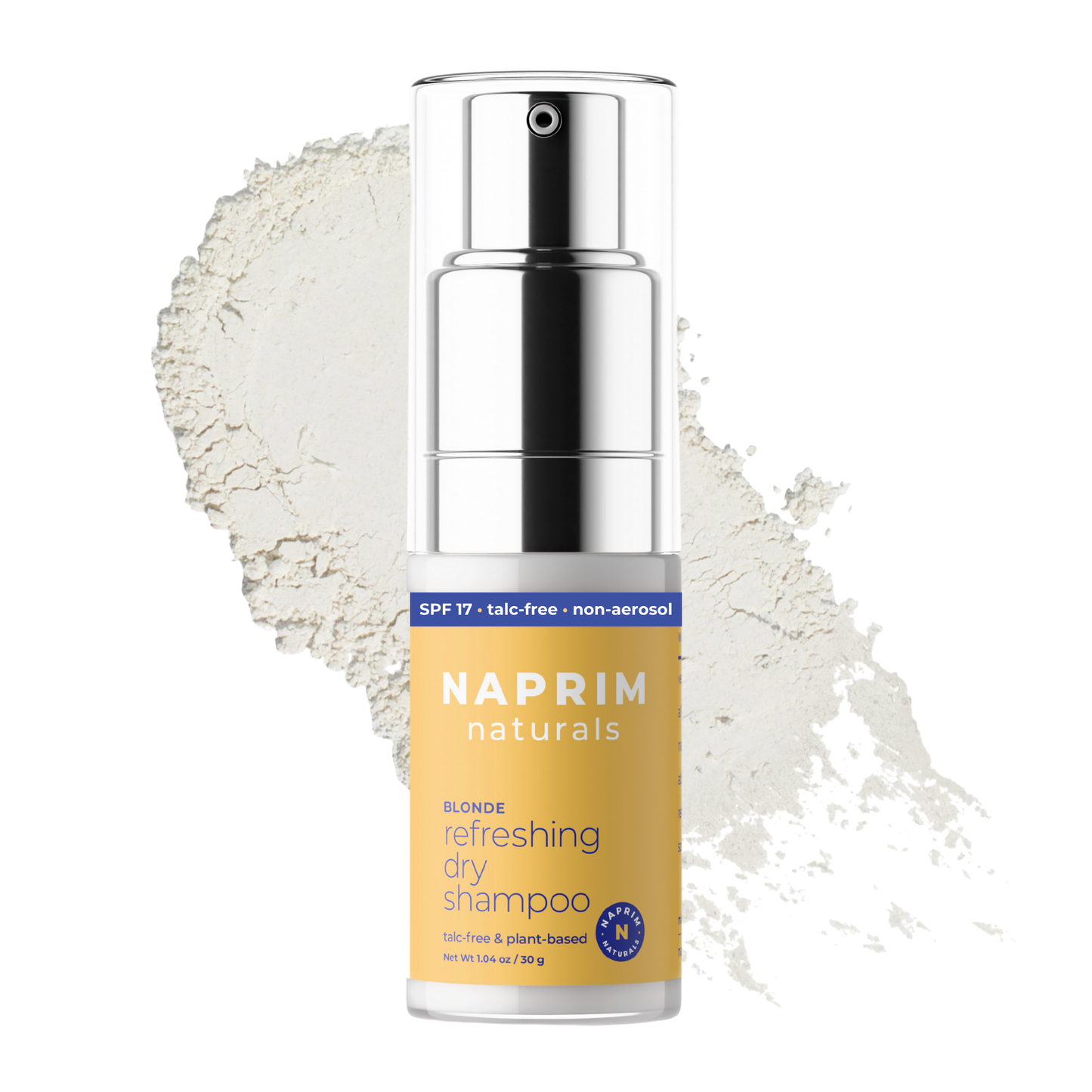 Refreshing Dry Shampoo for Blonde Hair with SPF 17 - Talc-Free Non-Aerosol Pump