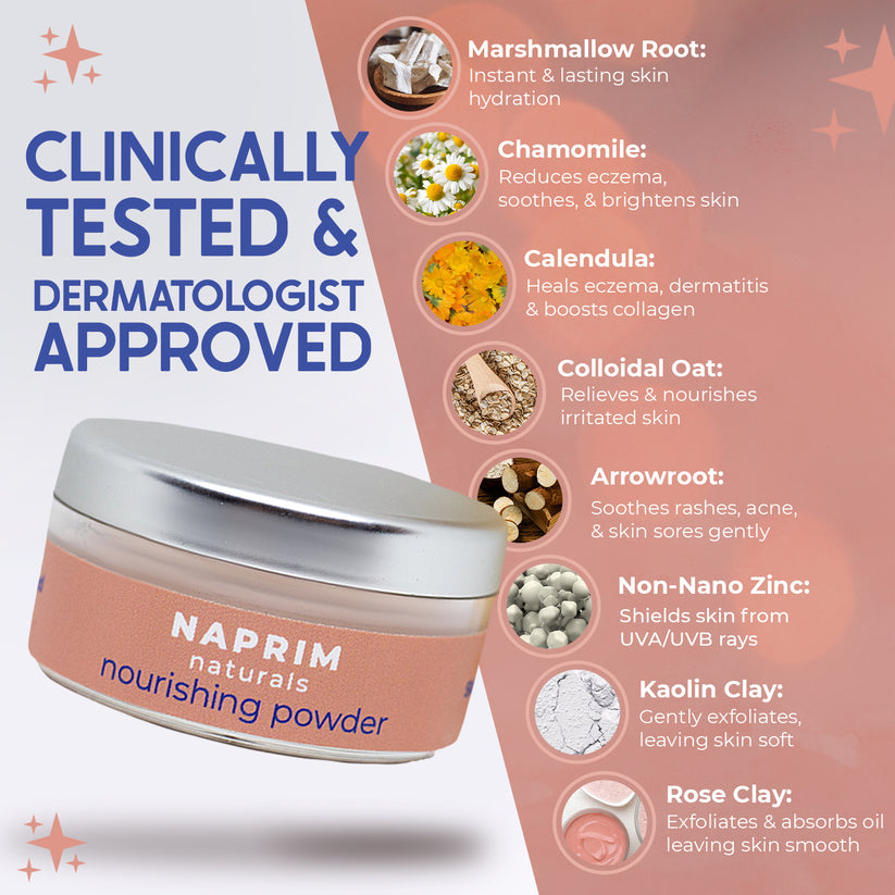 Powder For Rash Nourishing Powder | Hypoallergenic Talc Free Body Powder for Eczema ...
