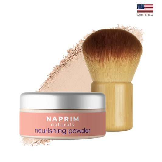 Nourishing Powder + Kabuki Brush Set